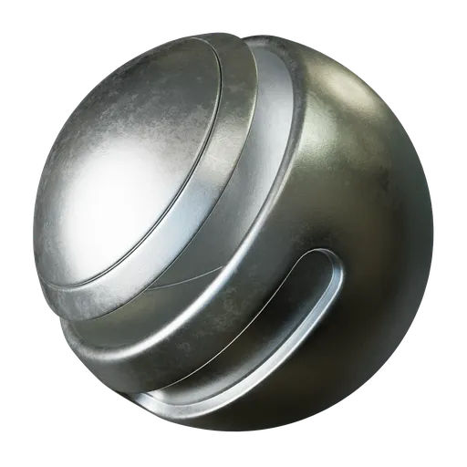 Realistic old procedural silver