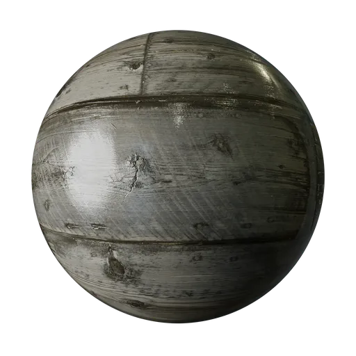 Wet wooden floor