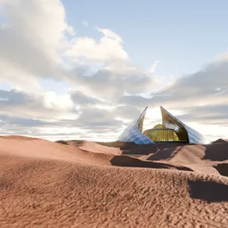 Desert Futuristic scene