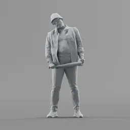 Lowpoly Male Bouncer