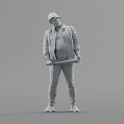 Lowpoly Male Bouncer