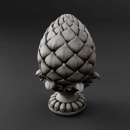 Stone Pinecone Ornament