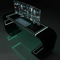Sci Fi Computer on a Sci Fi desk