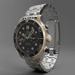 Diver 300M 44mm gold on steel