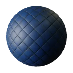 Fabric blue bed panels