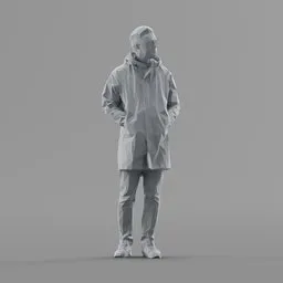 Lowpoly Male Standing