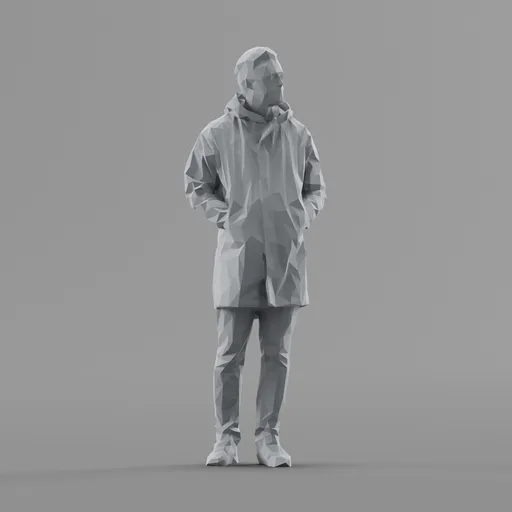 Lowpoly Male Standing