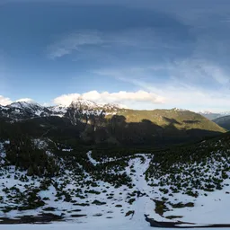 Aerial Canadian Mountain Landscape
