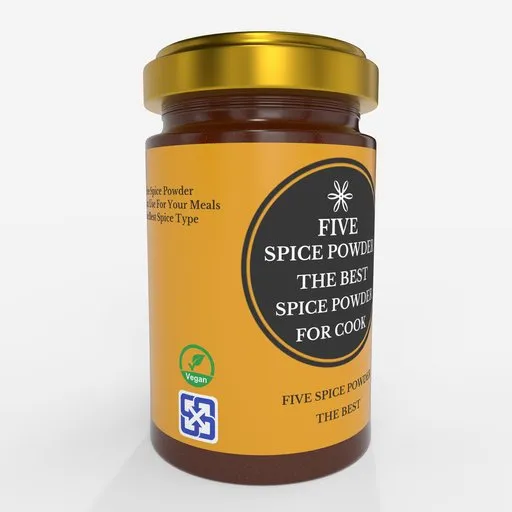 Five Spice Powder Glass Jar