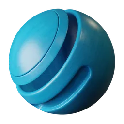 Blue Scratched Plastic