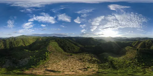 Sunny mountaintop