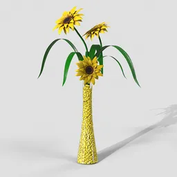 Sunflower Slick Glass Yellow Beads