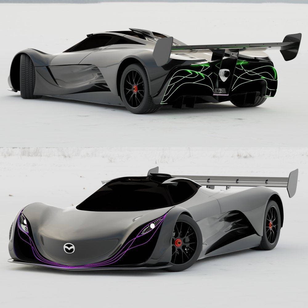Mazda Furai Modern Cars models BlenderKit