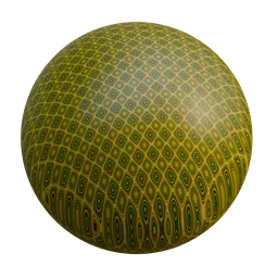 Yellow Cellular Grid Material
