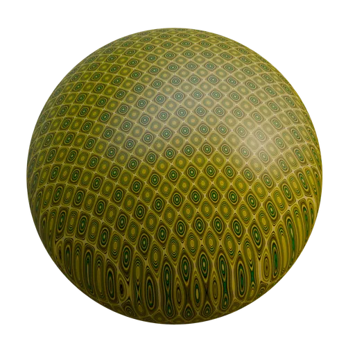 Yellow Cellular Grid Material