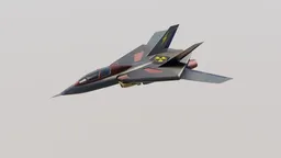 Highly detailed Blender 3D model of advanced fighter jet, ideal for aerospace rendering and animation.