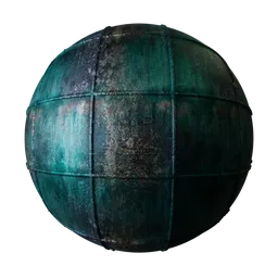 Metal Panels Rivets Teal