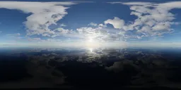 Cloudy Blue Sky Day Lake