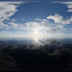 Cloudy Blue Sky Day Lake