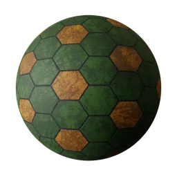 Hexa checker green and yellow