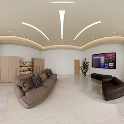 Modern Living Room Soft Light