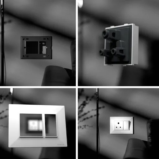 Switch board  on wall animation