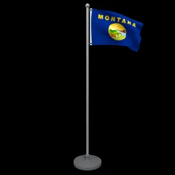 Animated Flag of Montana State