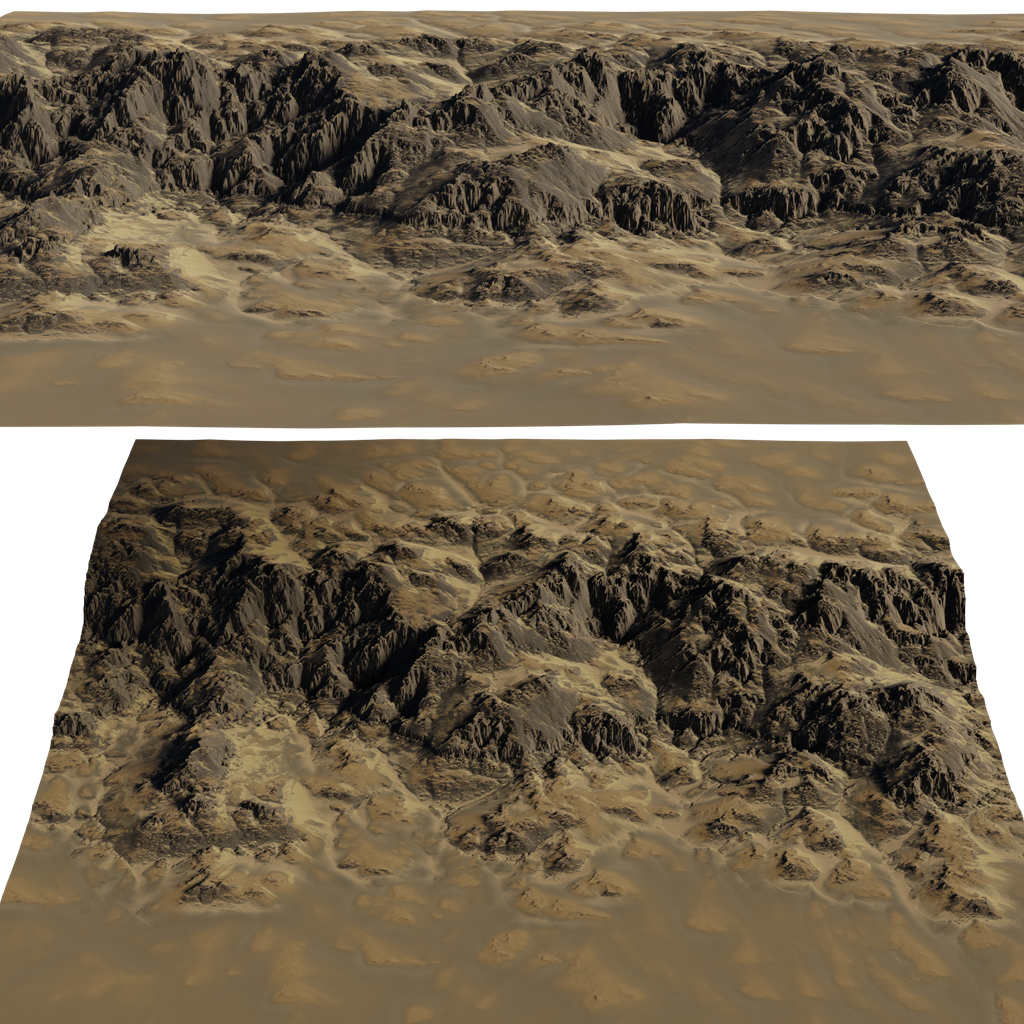 Slippage Cliffs Terrain | FREE Terrains models | BlenderKit