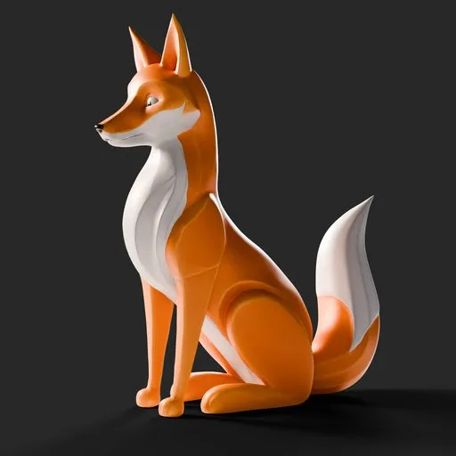 Stylized Fox Statue