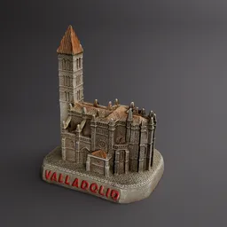 Miniature castle Valladolid (scan)