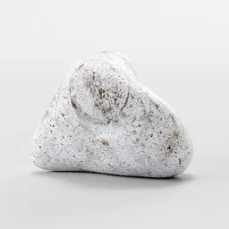 "River Rock 10: A low-poly, hand-sculpted PBR river rock, perfect for Blender 3D projects. This smooth boulder adds a natural environment element, ideal for creating realistic landscapes."