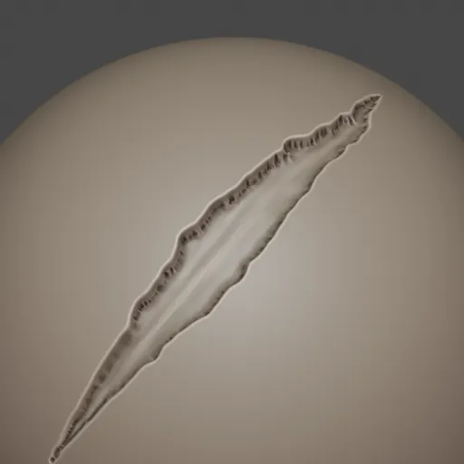 3D sculpting brush for creating detailed animal scars and wounds, compatible with Blender modeling software.