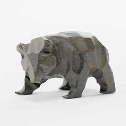 Small Wooden Bear Sculpture