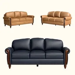 Classic leather sofa