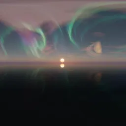 Sci-fi Sunset Sky Aurora