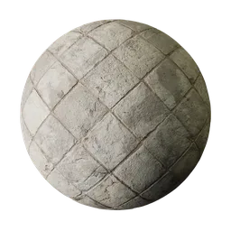 High-quality PBR stone floor material for Blender 3D, perfect for photorealistic texturing of surfaces.