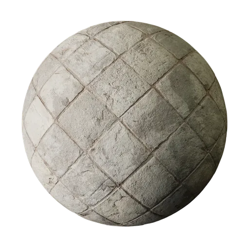 High-quality PBR stone floor material for Blender 3D, perfect for photorealistic texturing of surfaces.