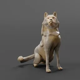 Sitting Dog Statue