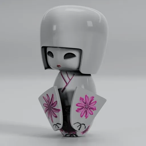 Decoration  Kokeshi Japanese doll 05