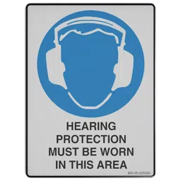 Sign – Hearing Protection Must be Worn in This Area.