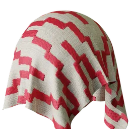 Geometric Red Embroidery