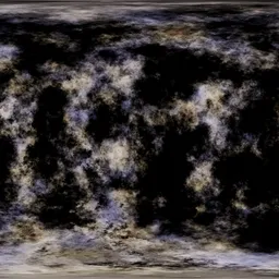 Nebula in Deep Dark Space with Stars