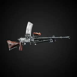 World at War Game-Ready Gun + 4k Textures | Blenderkit Series