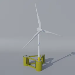 Offshore Wind Turbine Tri Floater V1