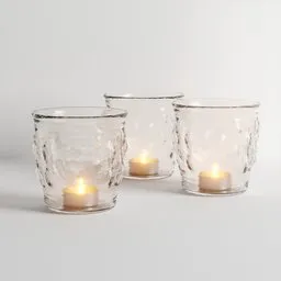 Candles in Glass Decoration