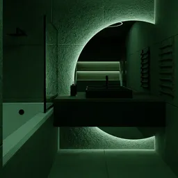 Modern minimalistic bathroom