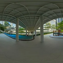 Under the daytime railway bridge