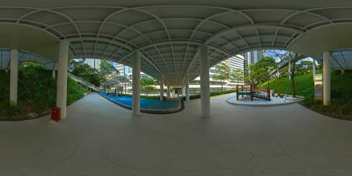 Under the daytime railway bridge