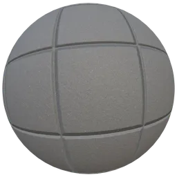 High-quality white rubber tiles texture for PBR shading in 3D modeling and rendering, versatile for various designs.