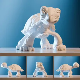 Cute turtle 3d print ready